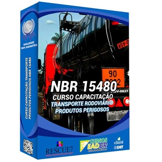 Curso Capacitação Transporte Rodoviário Produtos Perigosos NBR 15480 | EAD | Presencial | Online | Ao vivo | 16690