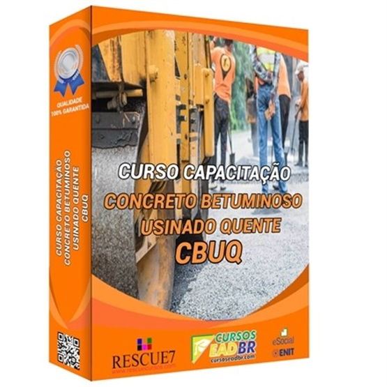 Curso CBUQ – Concreto Betuminoso Usinado a Quente |EAD | Ao Vivo | Presencial | Online | 17463