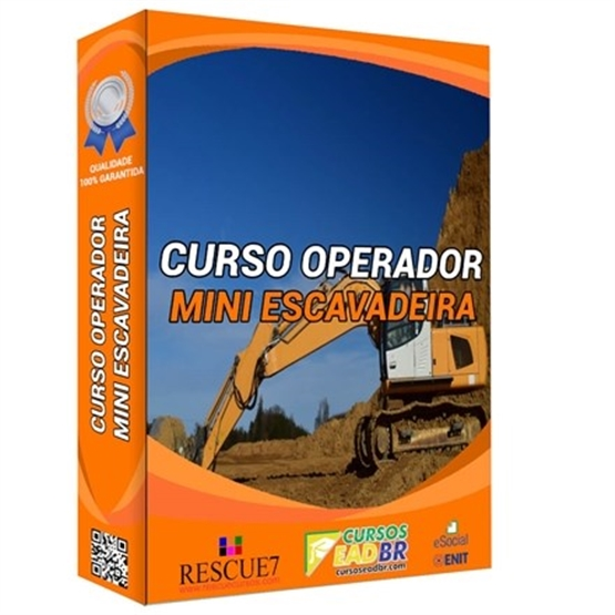 Curso Operador Mini Escavadeira | EAD | Ao Vivo | Presencial | Online | 102860