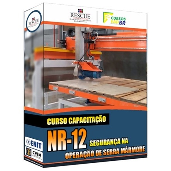 Capacitação NR-12 Segurança na Operação de Serra Mármore - 16h