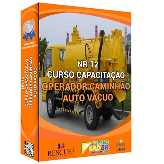 Curso Operação e Manutenção de Caminhão Auto Vácuo | EAD | Ao Vivo | Presencial | Online | 13786