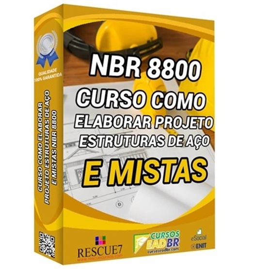 Curso Projeto Estrutura de Aço e Mistas NBR 8800 | EAD | Ao Vivo | Treinamento | 111834