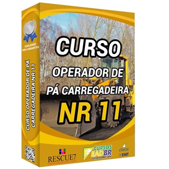 Curso Operador Pá Carregadeira NR 11 | EAD | Ao Vivo | Presencial | 1484