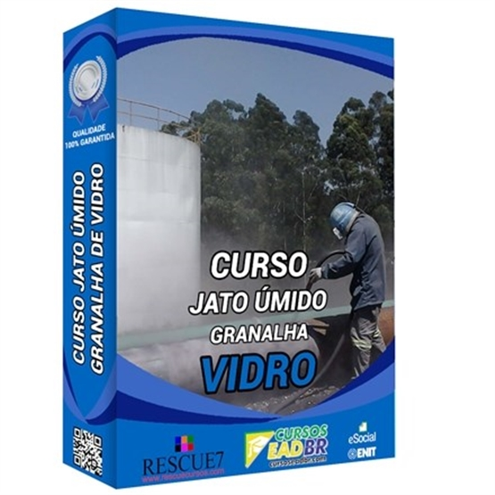 Curso Jato Úmido com Granalha de Vidro | Jateamento | Treinamento | EAD | 60121