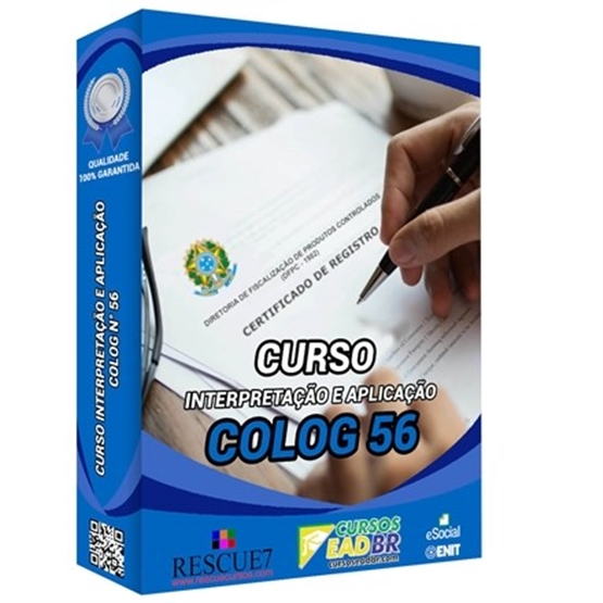 Curso COLOG Nº56 Interpretação e Aplicação | Treinamento | EAD | Presencial