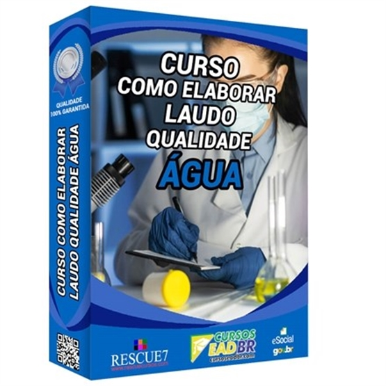 Curso Laudo Qualidade Água | Treinamento | EAD | Presencial | Online | 159730