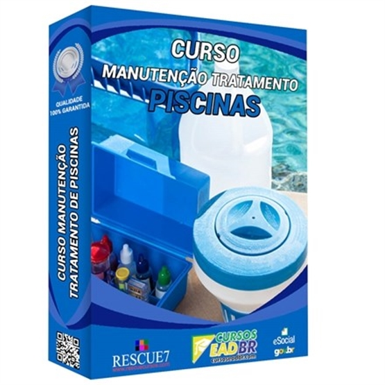 Curso Manutenção Tratamento Piscinas | EAD |Treinamento|  131659
