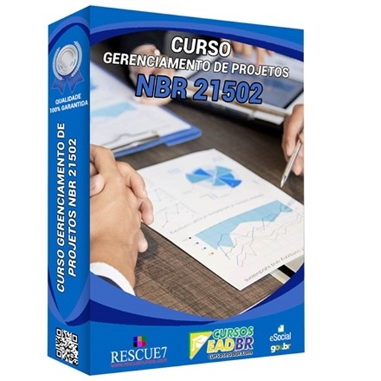 Curso Gerenciamento Projetos | NBR 21502 | Treinamento | EAD | Online | 175614