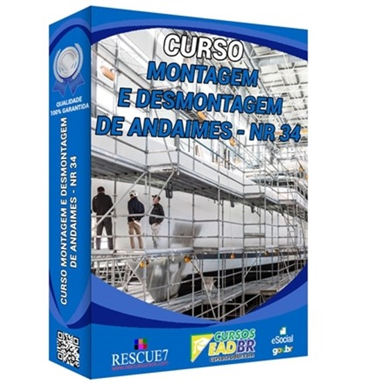 Curso de Aprimoramento Montagem e Desmontagem de Andaimes na Indústria da Construção Naval – NR 34 - Ref:77122