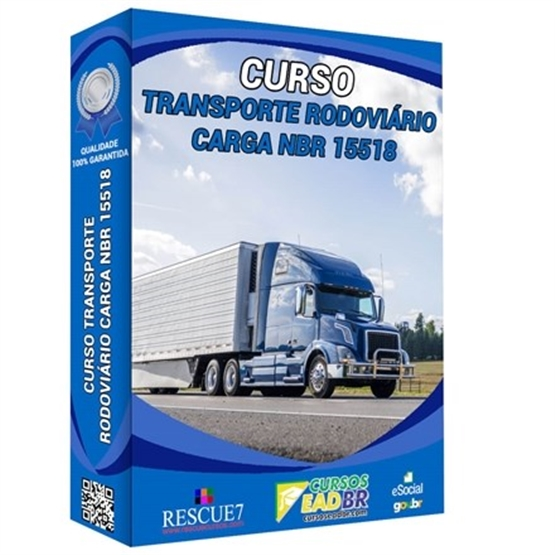 Curso Transporte Rodoviário Carga NBR 15518 | EAD | Presencial | 182686